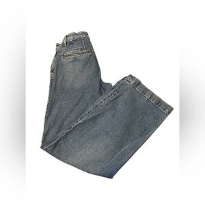 Express Ultra High Rise Wide Leg Blue Jeans GUC Size 0R